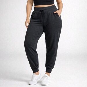 Lole XL Black Joggers Drawstring Activewear Lounge Pants Stretch Men’s